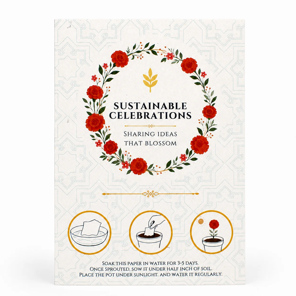 Seed Paper (B6,1s-print) - Festive