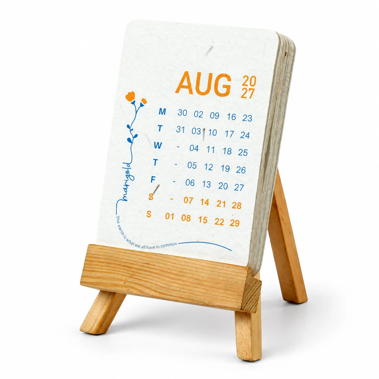 Plantable Calendar (Wood) | B7 Portrait