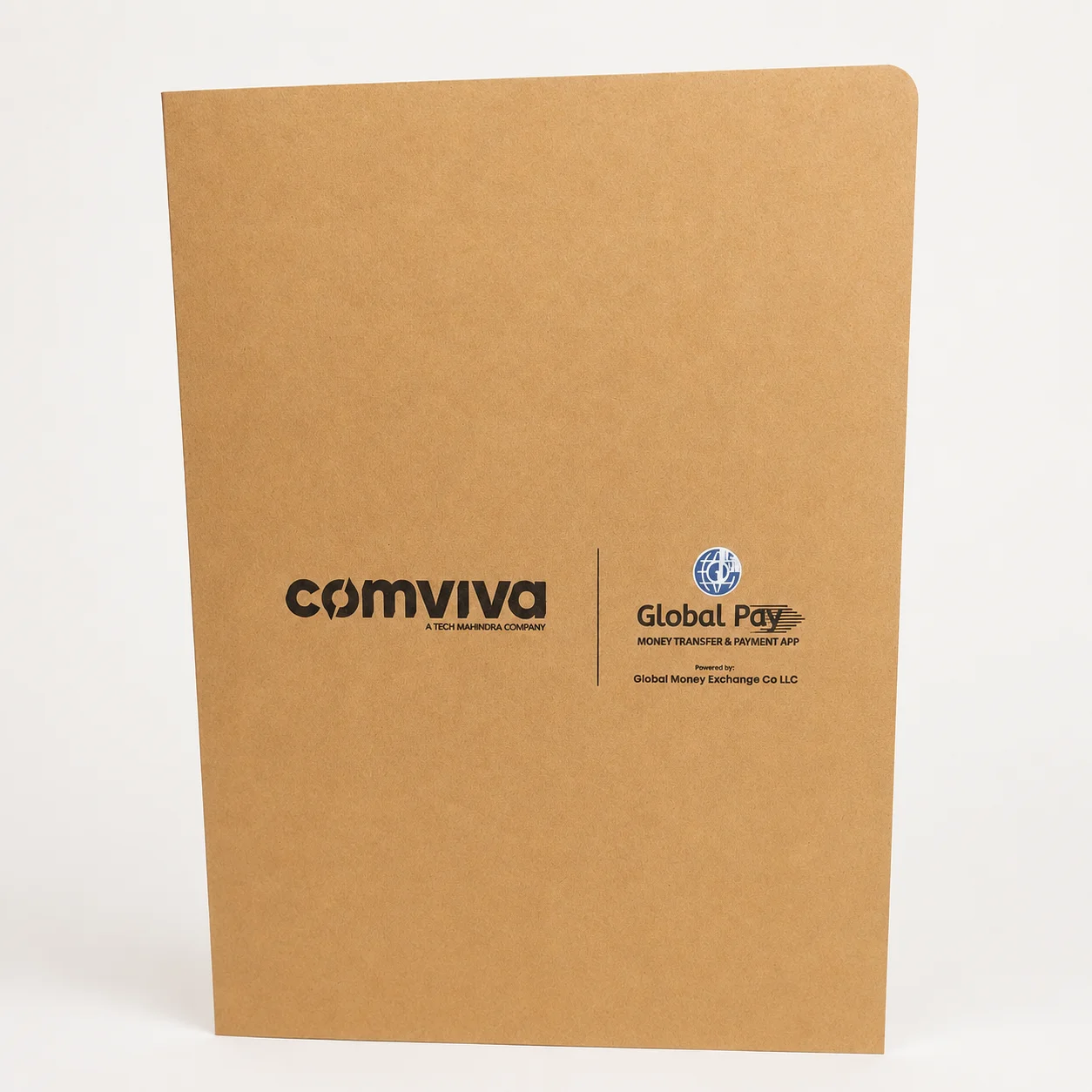 Branded kraft folder