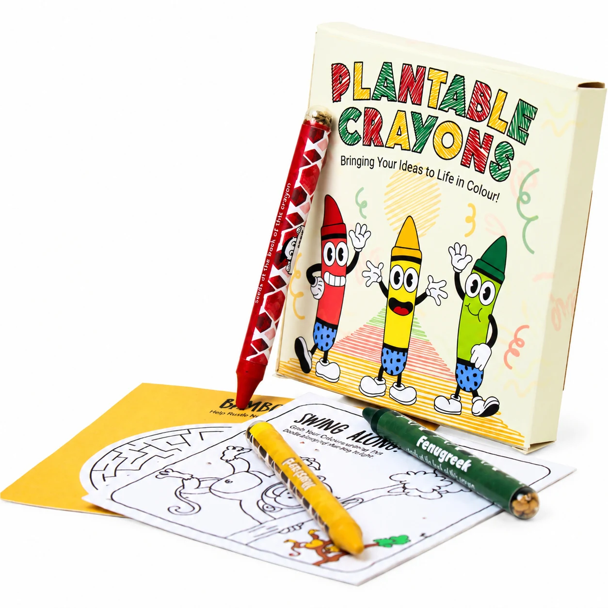 Doodle Kit (3 seed crayon) + activity sheet