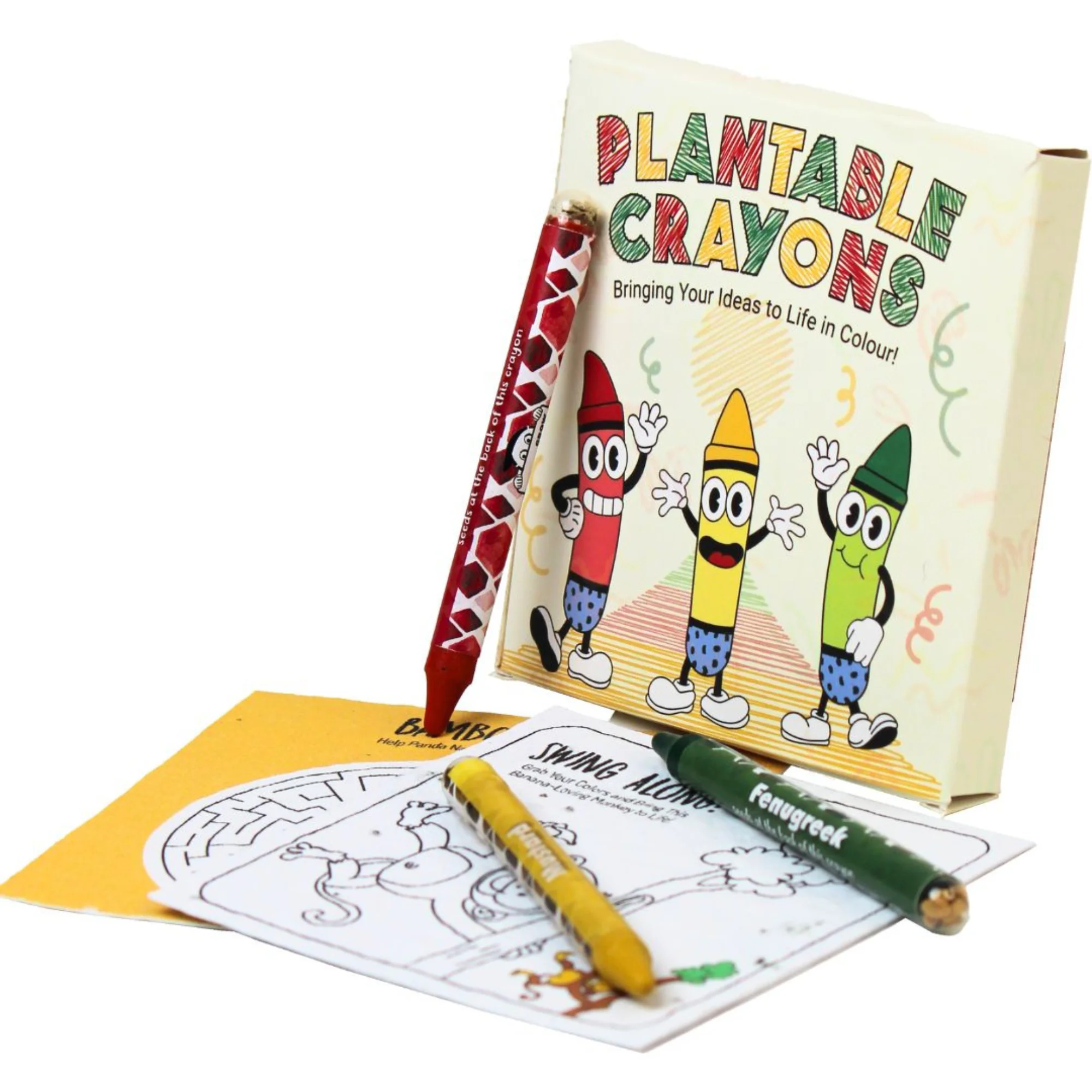 Doodle Kit (3 seed crayon) + activity sheet