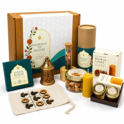 The Lantern & Treats Box — Diwali gift hamper
