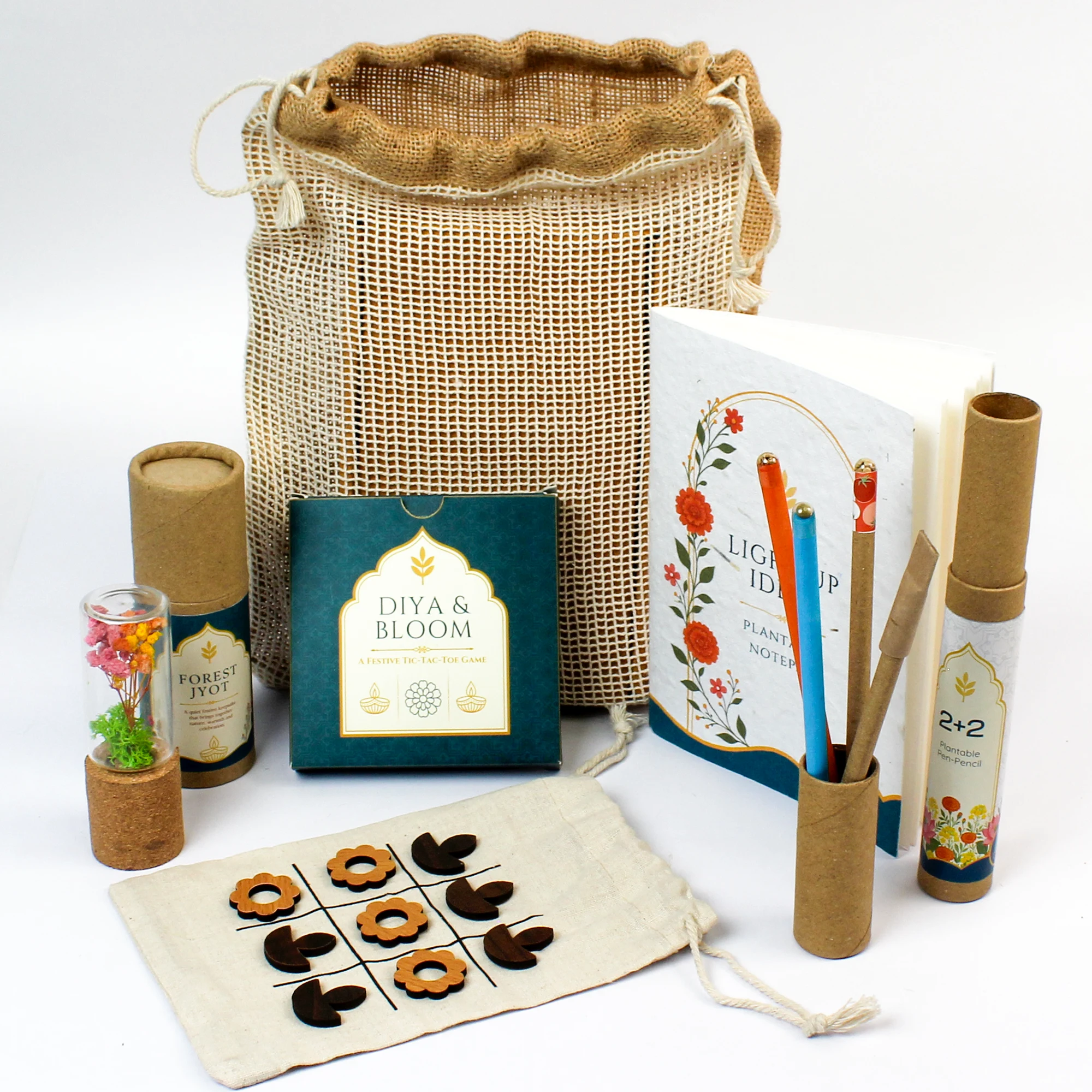 Diwali Bloom & Play Jute Gift Bag