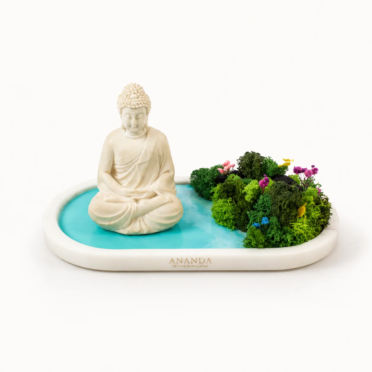Forest Aqua Marble Oval-Buddha custom branded view
