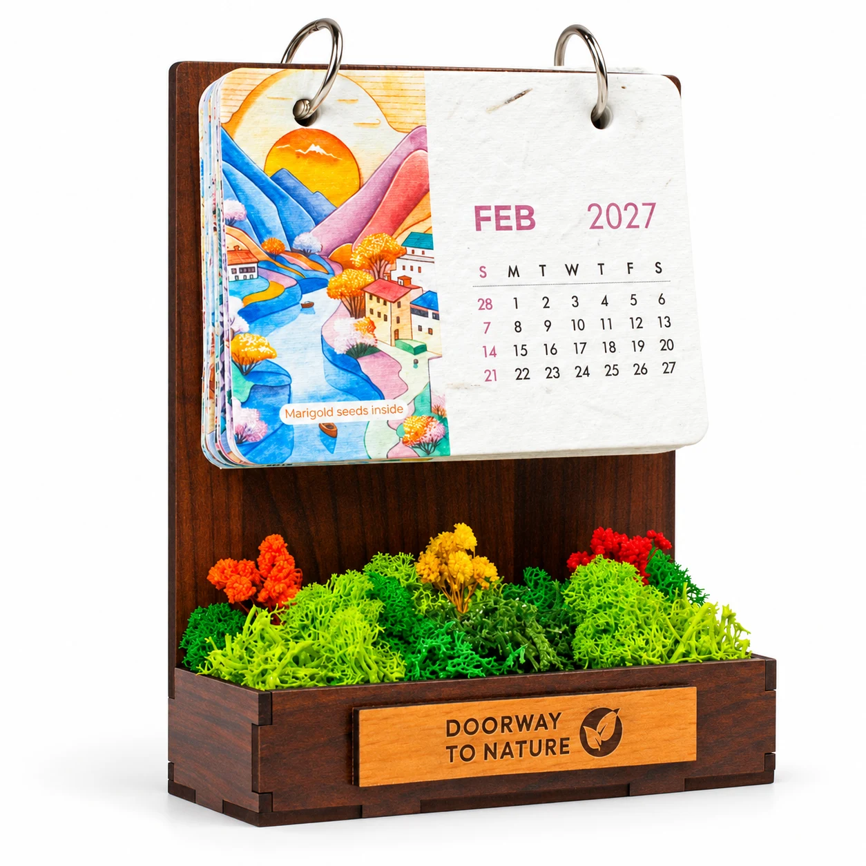 Forest Garden Desk Calendar