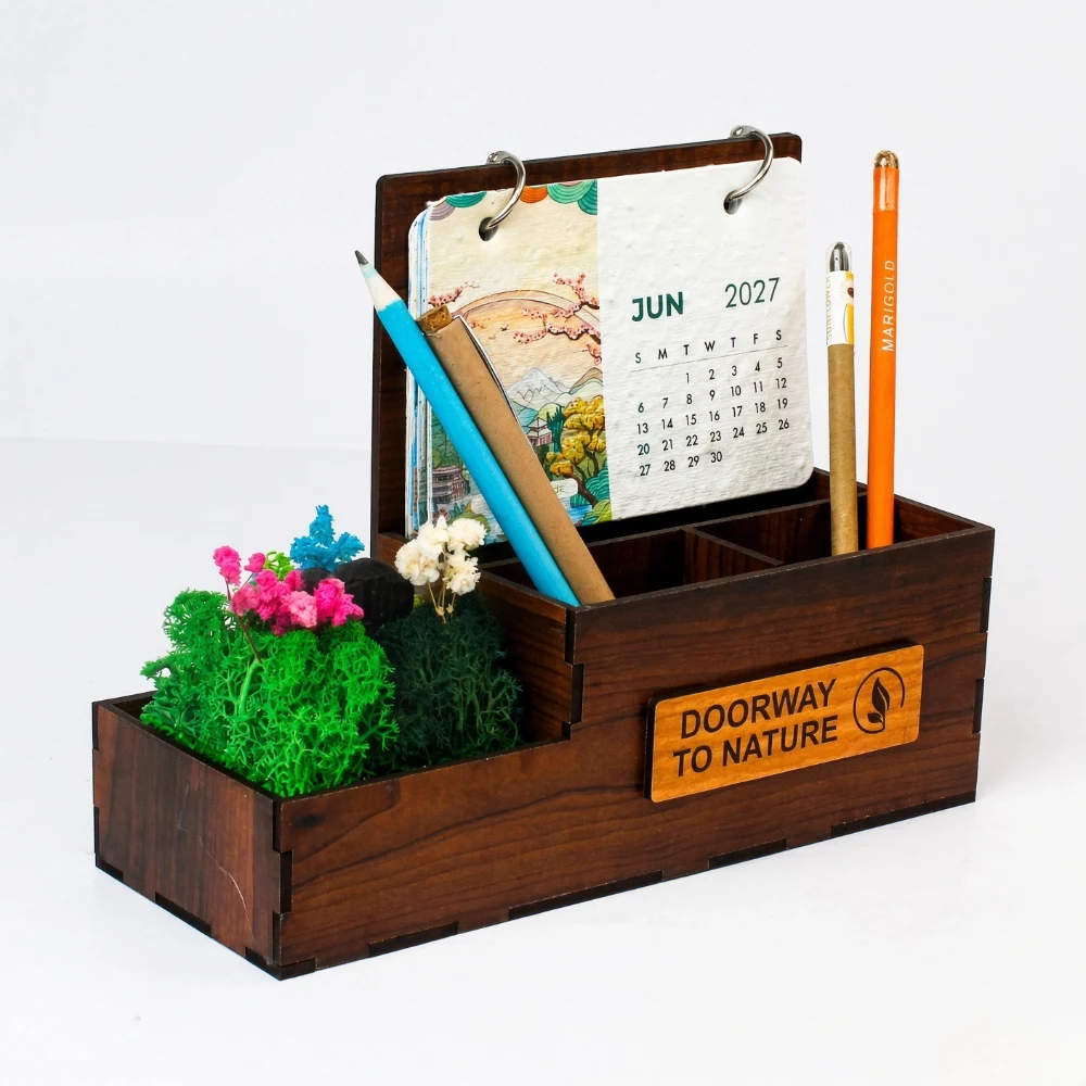 Forest Calendar Desk Organiser