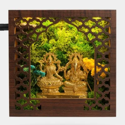 Forest Namah Laxmi Ganesh 5" (with LED)