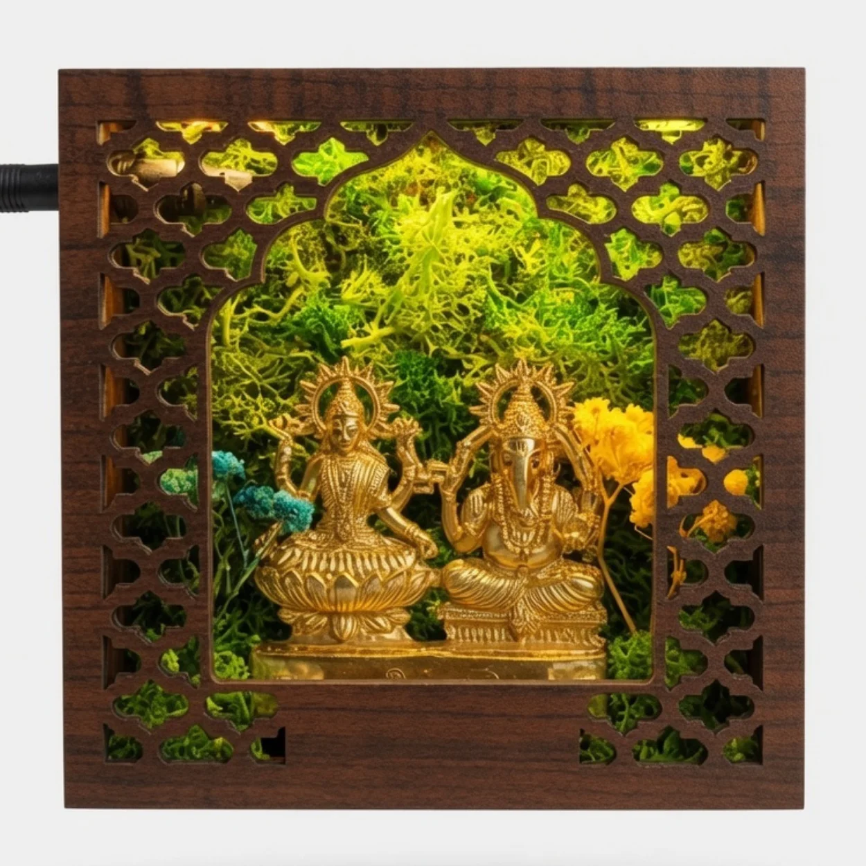 Forest Namah Laxmi Ganesh 5" (with LED)