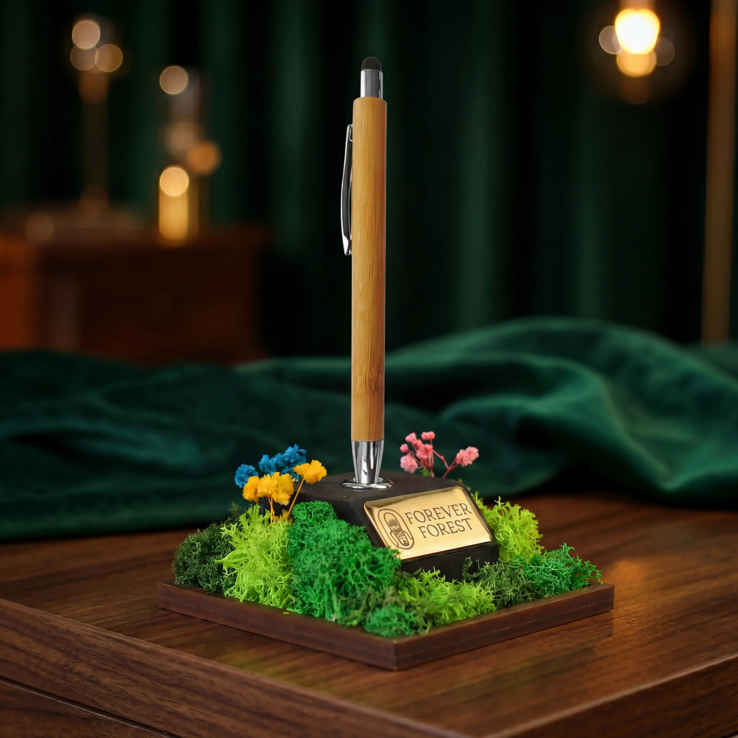 Forest Quill Pen Stand for employee desk gifting