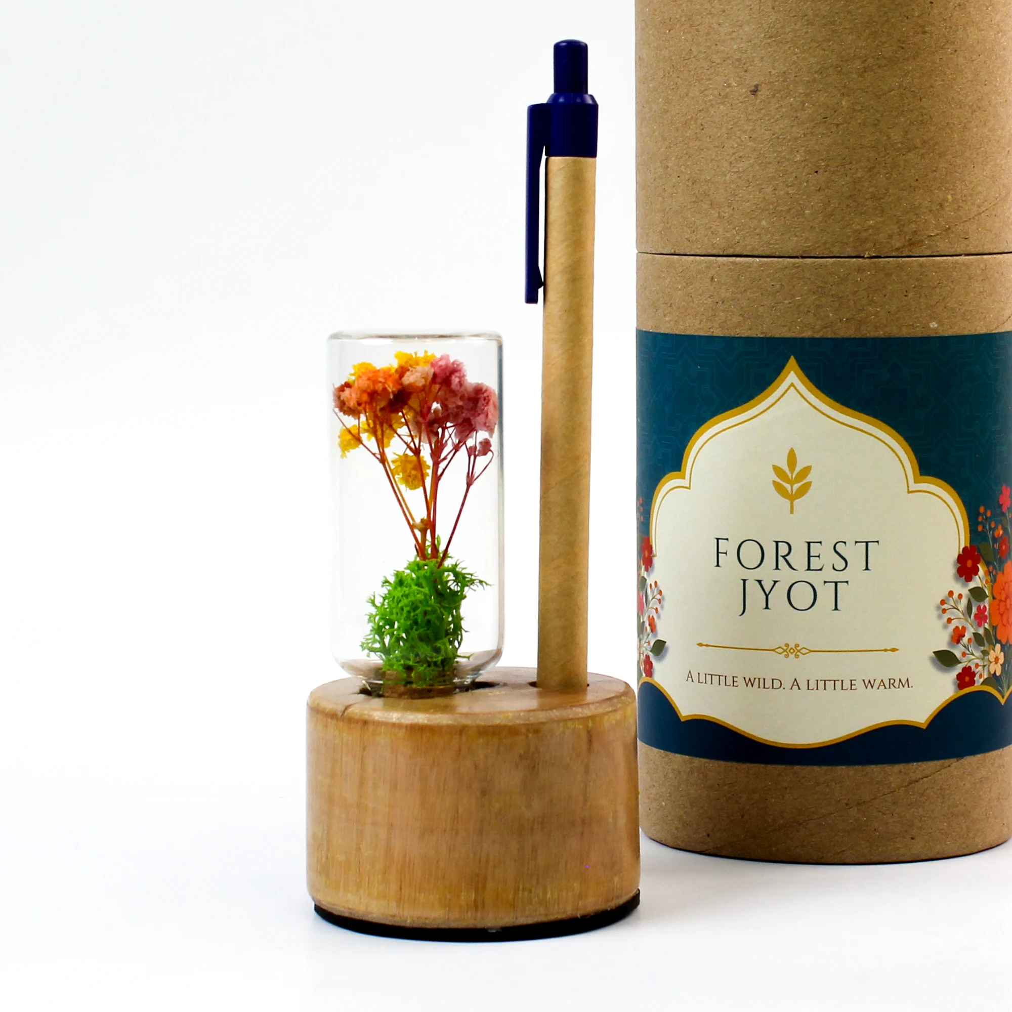 Forest Stump with pen holder - Festive pack