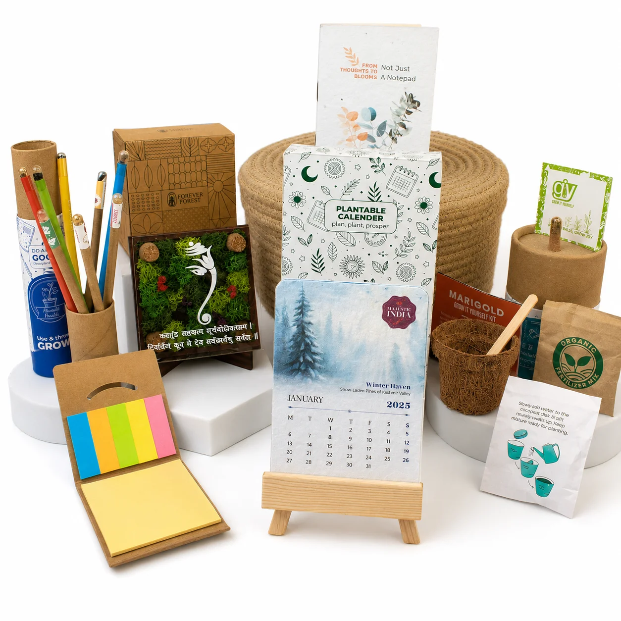 Forest Jute Basket Gift
