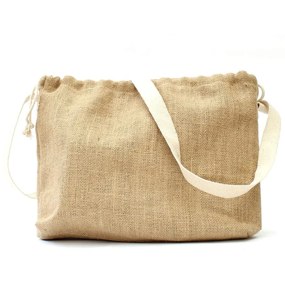 Jute Sling Bag (15" x 11" x 2")