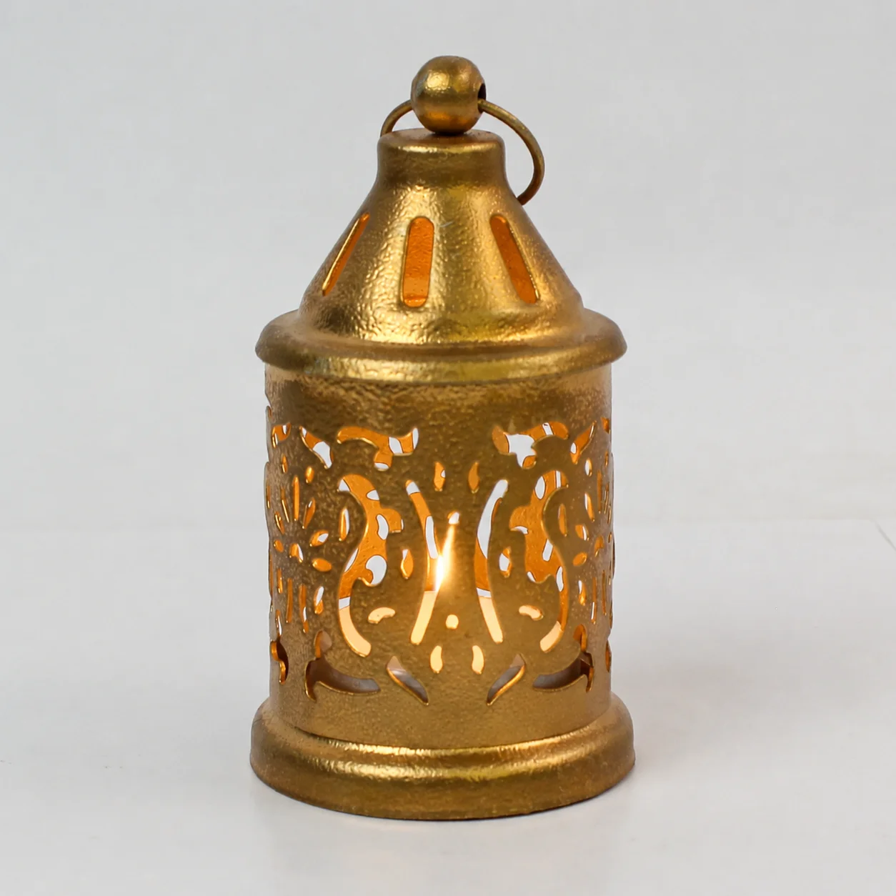 Metallic Tea Light Lantern