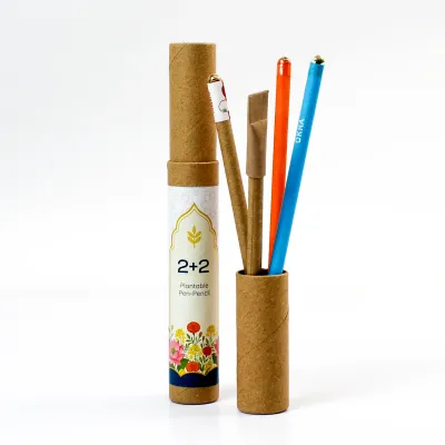Plantable Pen Pencil (2+2) - festive